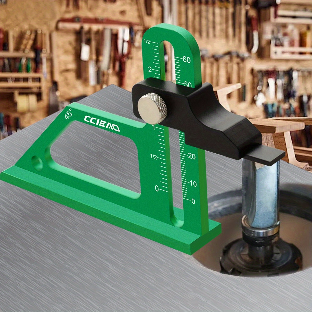 Woodworking Equipment - Pengukur Tinggi Aloi Aluminium Pengukur Kedalaman
