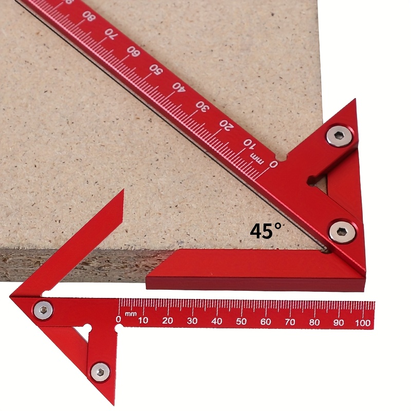 Woodworking Equipment - Penggaris Penanda Sudut 45/90 Derajat, Penggaris