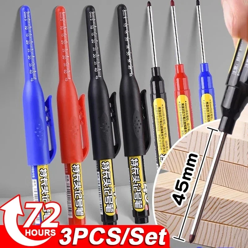Woodworking Carpenter - Pena Spidol Tahan Air Multifungsi 45mm