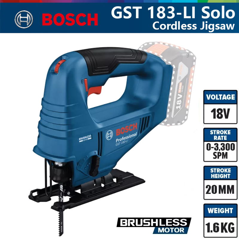 Woodworking Jig - Bosch GST 183-LI Gergaji Listrik Profesional