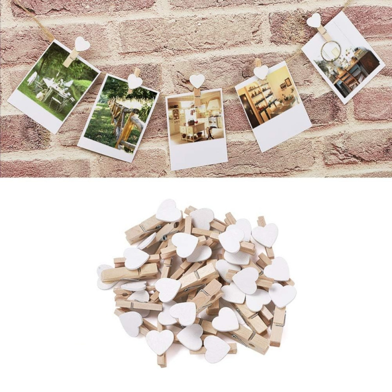 Woodworking Z Clips - 50 Buah Jepitan Hati Putih Klip