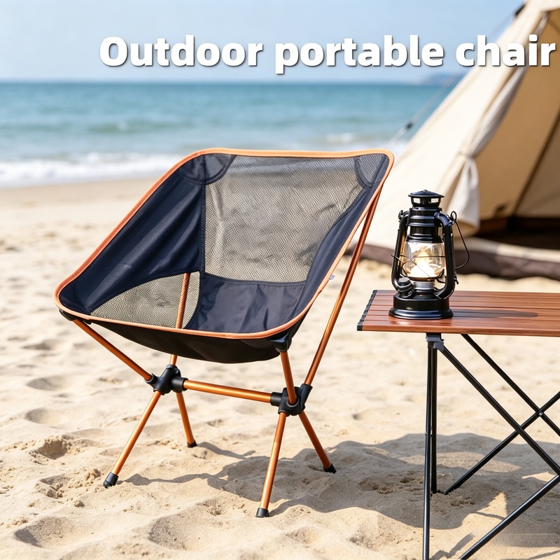 Woodworking Outdoor Furniture - Kursi Bulan dari Paduan Aluminium Ultra-Ringan,