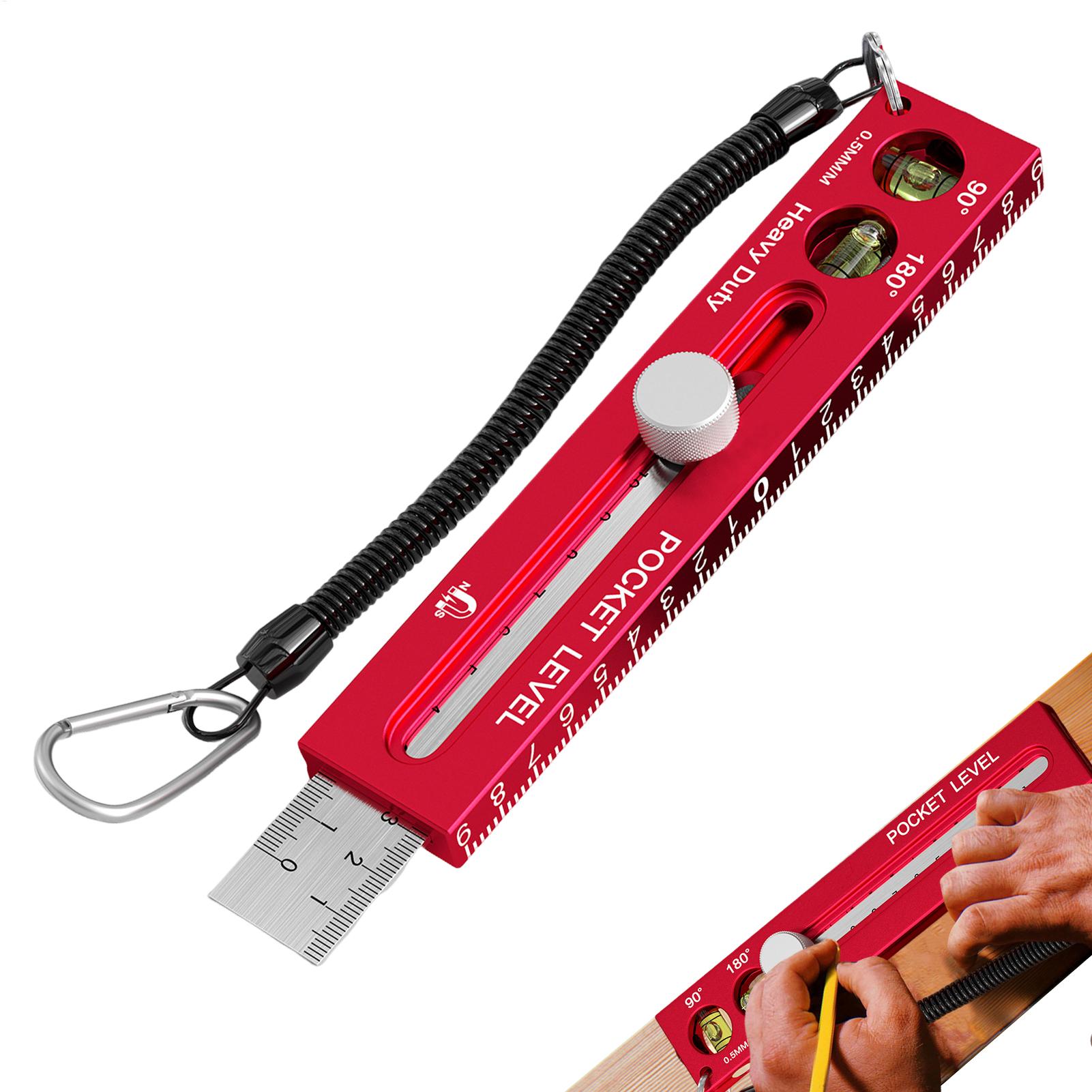 Woodworking Carpenter - Alat Ukur Pertukangan Kayu Penggaris Magnetik