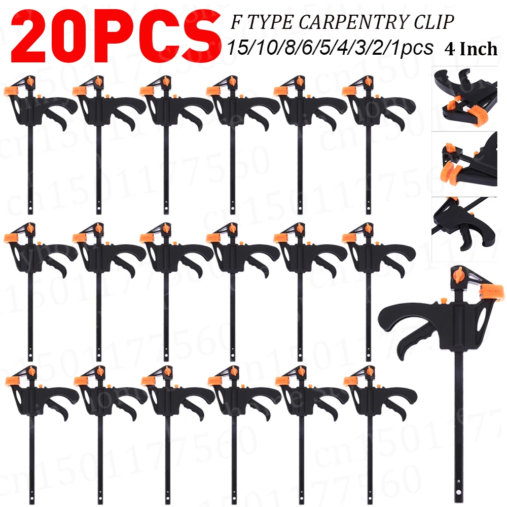 Woodworking Z Clips - Penjepit kayu 4 inci tipe F,