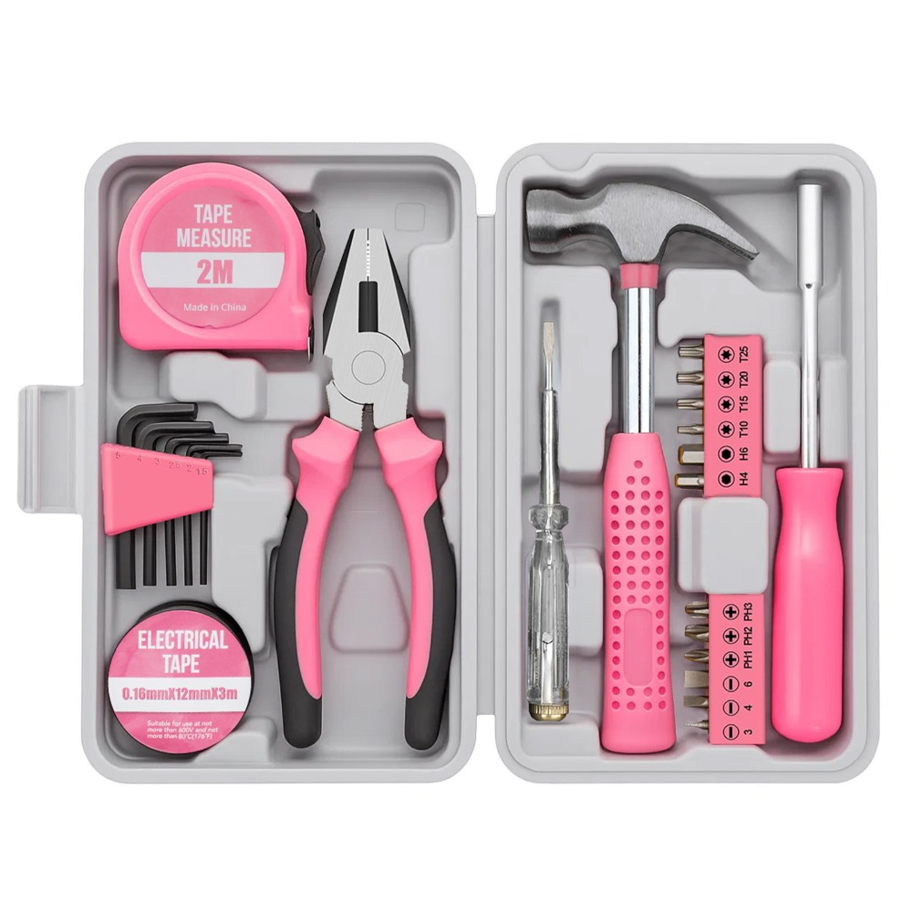 Woodworking Vise - Peralatan Tangan Portabel Warna Pink, Perkakas
