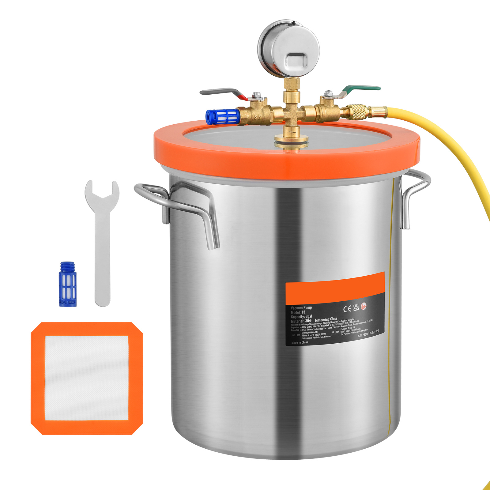 Woodworking Vacuum Press - SucceBuy 3/5 Gal Ruang Dekoksifikasi Vakum