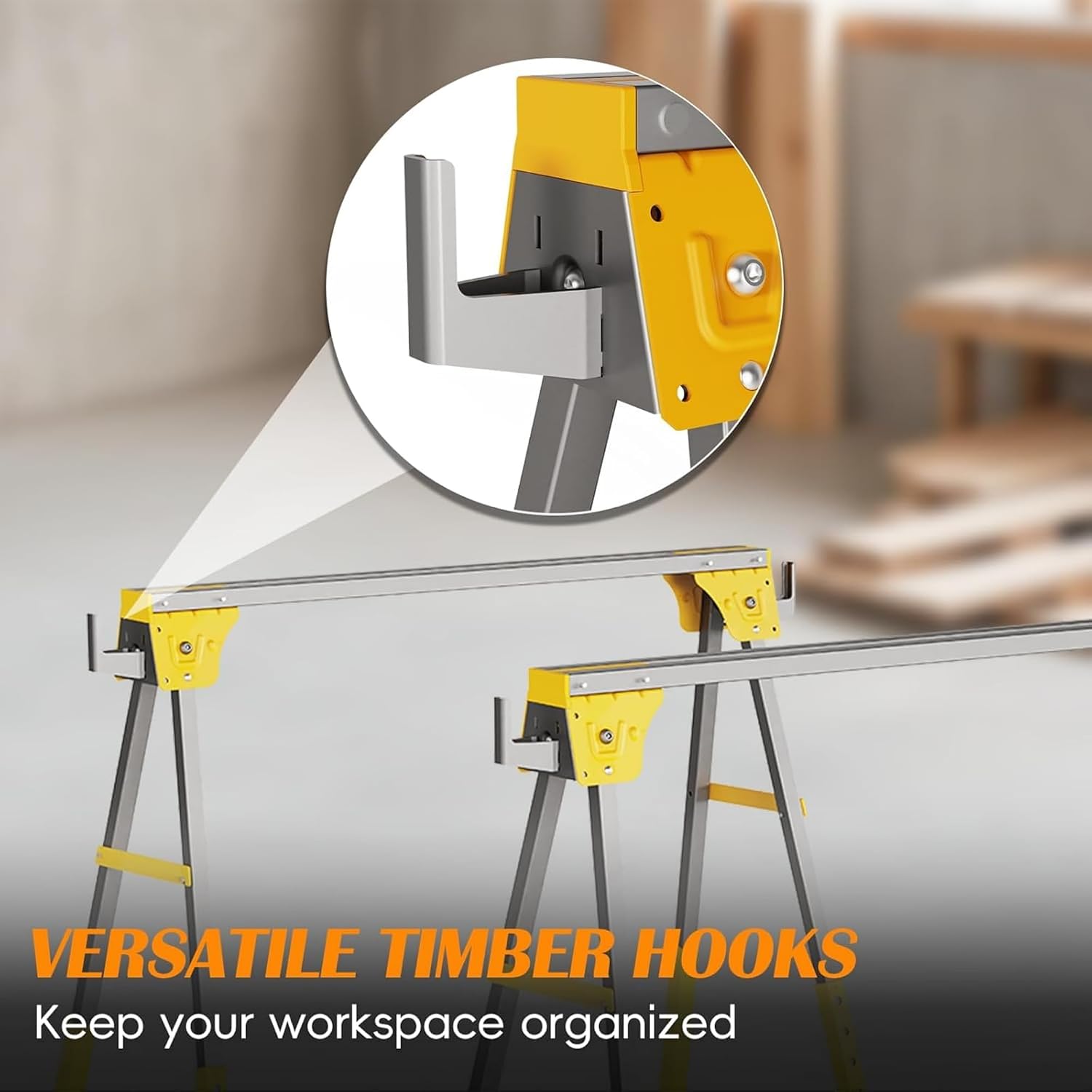 Penyangga Gergaji Lipat Dua Bu - Woodworking Carpenter ulasan dan harga