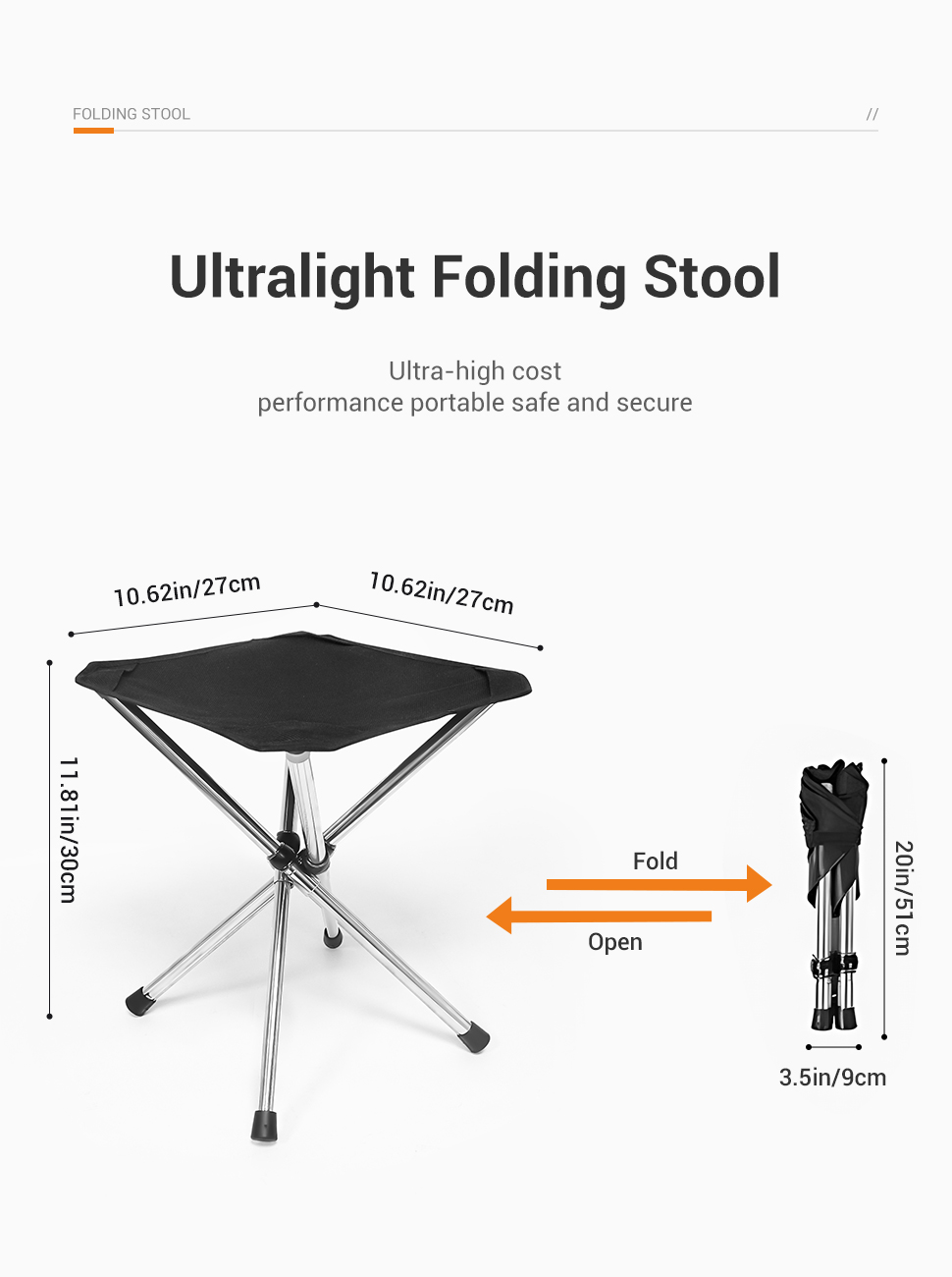 WESTTUNE Bangku Lipat Portabel - Woodworking Outdoor Furniture ulasan dan harga