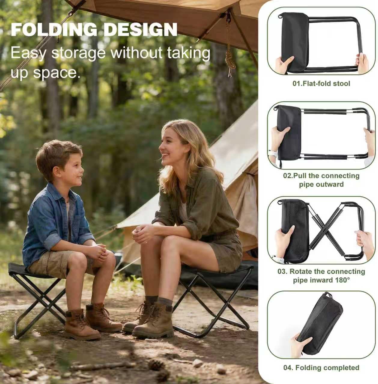Kursi Lipat Portabel GMOX Camp - Woodworking Outdoor Furniture ulasan dan harga