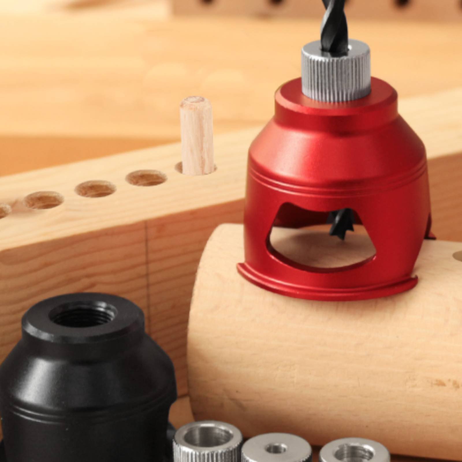 Jig Dowel Self-Centering Menin - Woodworking Jig ulasan dan harga
