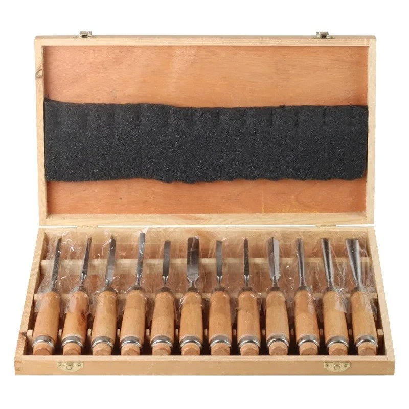 Set Pahat Kayu Manual 12 Buah, - Woodworking Manufacturing ulasan dan harga