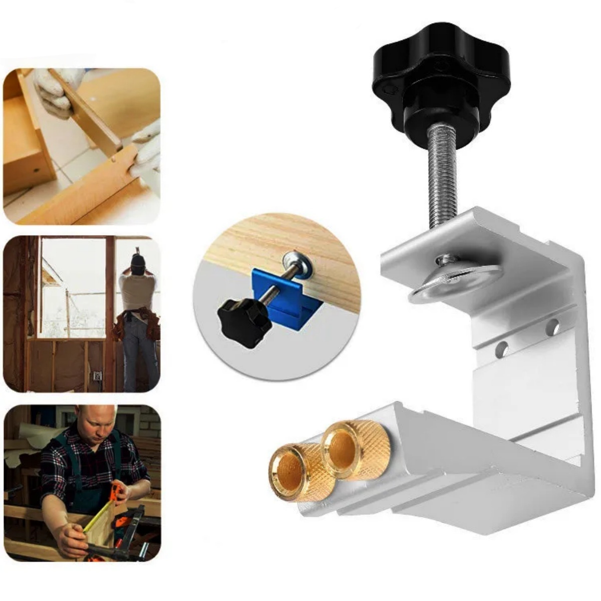 1 Set Jig Lubang Saku untuk Pe - Woodworking Jig ulasan dan harga