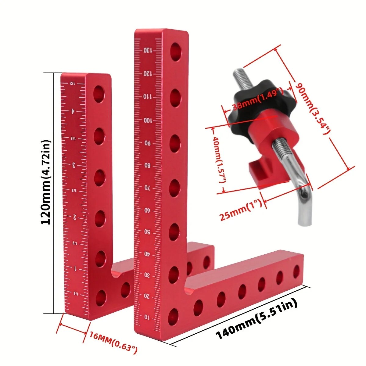 1 Set klem pemosisian 90 deraj - Woodworking Z Clips ulasan dan harga
