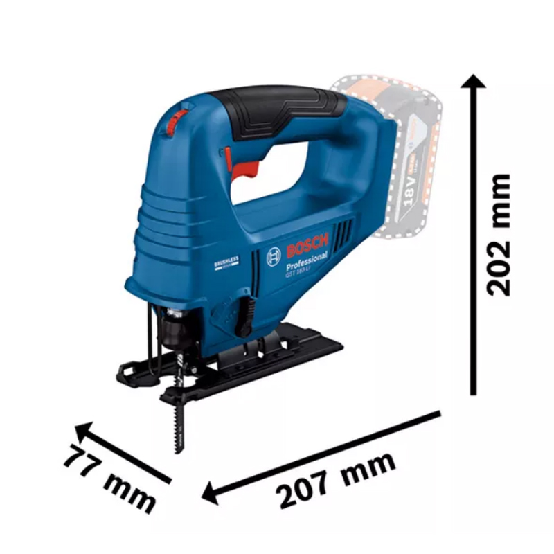 Bosch GST 183-LI Gergaji Listr - Woodworking Jig ulasan dan harga