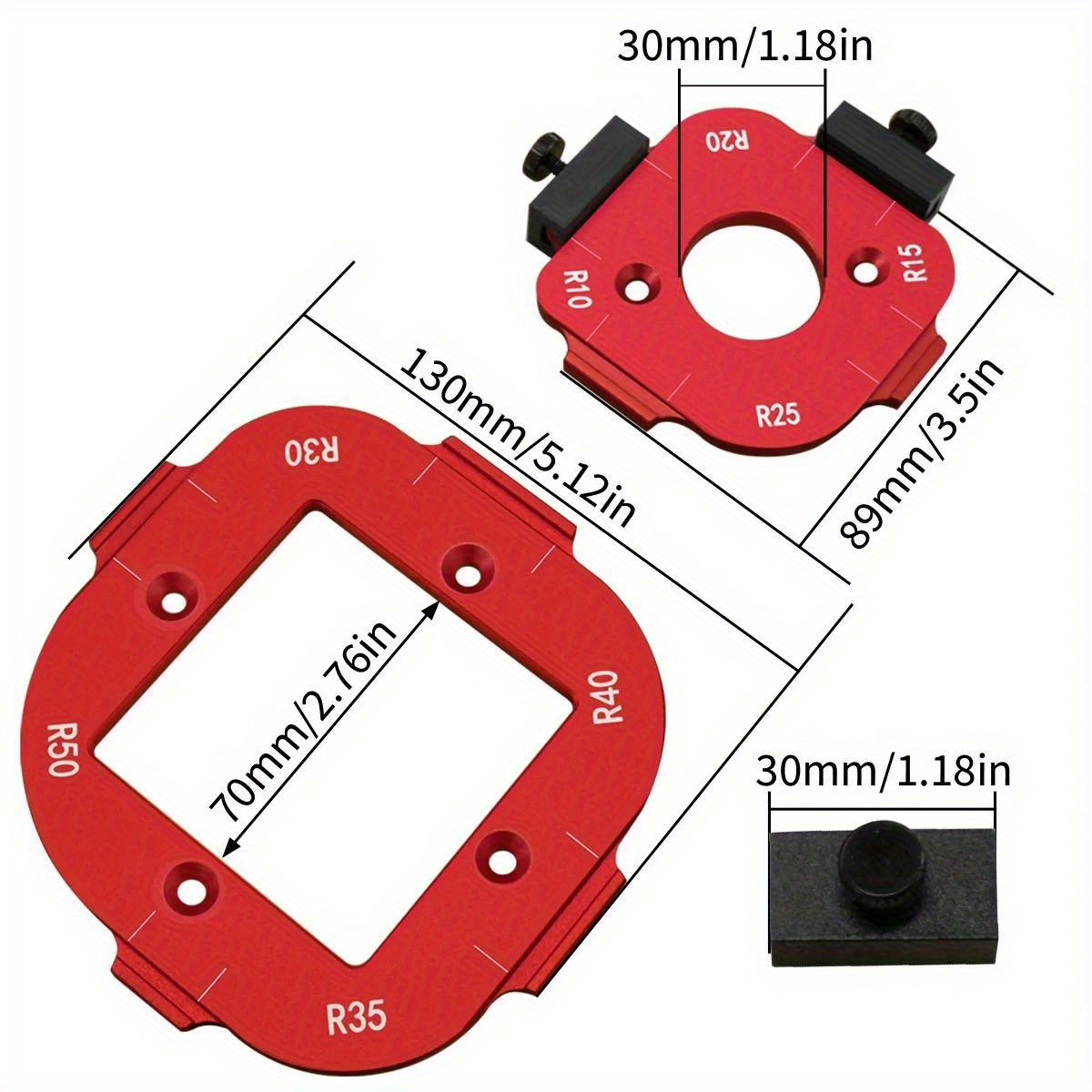 2 buah Template Penentu Posisi - Woodworking Jig ulasan dan harga