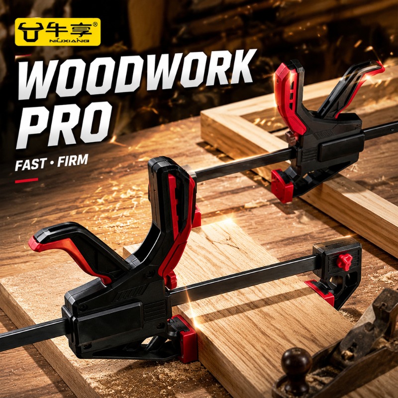 Klem Kayu Tipe F Cepat dan Kua - Woodworking Z Clips ulasan dan harga